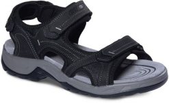 Grisport Grisport sandały męskie GR-25-01-9027M BLACK 44. Czarne sandały męskie Grisport, bez wzorów, sportowe, bez zapięcia. Za 199.99 zł.