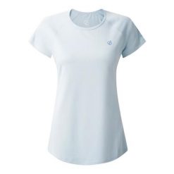 Koszulka damska sportowa Dare 2B Corral Tee. Niebieskie koszulki sportowe damskie Dare 2B, xl, bez wzorów, bez ramiączek, do biegania. Za 45.00 zł.