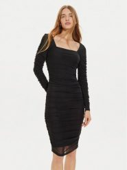 Marciano Guess Sukienka koktajlowa 4BGK18 6286A Czarny Slim Fit. Czarne sukienki damskie Marciano Guess, z aplikacjami, z syntetyku, wizytowe, bez kołnierzyka, bez ramiączek. Za 449.99 zł.
