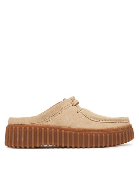 Clarks Klapki Torhill Mule 26181197 Écru. Klapki damskie Clarks, bez wzorów, ze skóry, bez obcasa, bez zapięcia. Za 489.99 zł.
