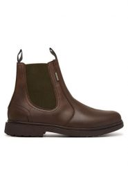 Barbour Sztyblety Hae Chelsea Boot MFO0815BR99 Brązowy ciemny. Brązowe botki męskie Barbour, bez wzorów, ze skóry, bez obcasa, bez zapięcia. Za 834.99 zł.