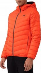 Kurtka męska 4f M085 pomarańczowa r. 2XL. Brązowe kurtki męskie 4F, m, bez wzorów, bez kaptura. Za 275.69 zł.