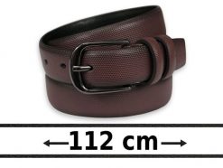 Klasyczny Brązowy Pasek do Spodni z Ekoskóry, Klasyczna Klamra -His Story- Męski, 112 cm. Brązowe paski męskie His Story, z jeansu, klasyczne. Za 35.00 zł.