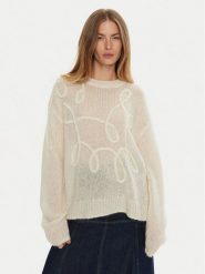 Munthe Sweter Tahlis 243160124370 Écru Loose Fit. Swetry nierozpinane damskie Munthe, bez wzorów, z syntetyku, bez kołnierzyka, bez ramiączek. Za 1,389.00 zł.