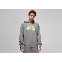 Bluza sportowa męska Nike Air Jordan Jumpman Fleece. Szare bluzy sportowe męskie Nike, m, bez wzorów, z kapturem. Za 462.00 zł.