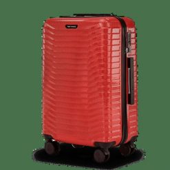 Walizka ŚREDNIA WINGS PC SEA EAGLE 2.0 24" RED. Czerwone walizki damskie Wings, bez wzorów, z materiału, średnie. Za 259.90 zł.