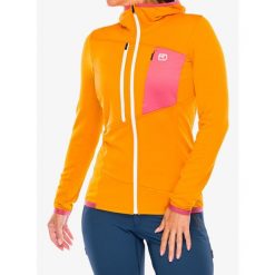 Bluza damska Ortovox Fleece Grid Hoody. Żółte bluzy damskie ORTOVOX, na zimę, xs, bez wzorów, sportowe, bez ramiączek, bez kaptura. Za 816.99 zł.
