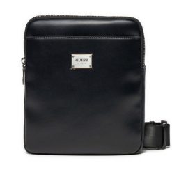 Saszetka Guess. Czarne saszetki i nerki męskie Guess, z aplikacjami. Za 319.99 zł.