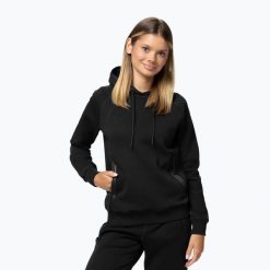 Bluza damska Pitbull Explory Hooded. Czarne bluzy damskie PITBULL, l, bez wzorów, z bawełny, bez ramiączek, bez kaptura. Za 169.99 zł.