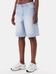 Karl Kani Szorty jeansowe PD00005506 Niebieski Loose Fit. Niebieskie szorty damskie Karl Kani, bez wzorów, z bawełny. Za 159.99 zł.