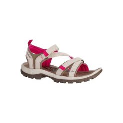 Sandały turystyczne Nature NH120 damskie. Brązowe sandały damskie QUECHUA, bez wzorów, z gumy, bez obcasa, bez zapięcia. Za 129.99 zł.