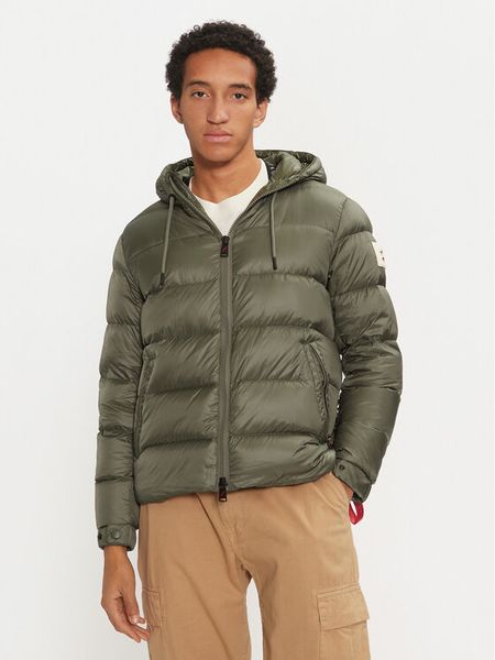 After Label Kurtka puchowa Verbier A00038 Zielony Regular Fit. Zielone kurtki męskie After Label, m, bez wzorów, z puchu, bez kaptura. Za 1,299.00 zł.