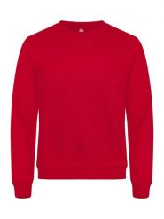 Clique Basic Roundneck bluza unisex z tkaniny antymechacącej – red. Czerwone bluzy damskie CLIQUE, s, bez wzorów, z bawełny, bez ramiączek, bez kaptura. Za 149.58 zł.