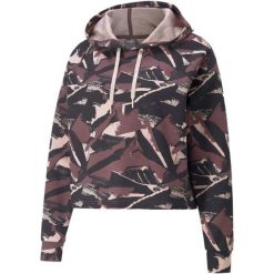Bluza z kapturem Puma Modern Sports Aop Hoodie, Kobiety. Czarne bluzy damskie Puma, xs, bez wzorów, sportowe, bez ramiączek, z kapturem. Za 89.00 zł.