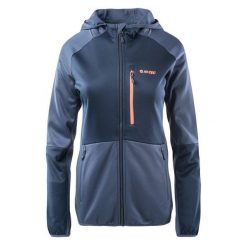 Damska Bluza Z Kapturem Camila Z Pełnym Zamkiem Błyskawicznym. Niebieskie bluzy damskie Hi-tec, na zimę, s, bez wzorów, sportowe, bez ramiączek, z kapturem. Za 166.99 zł.
