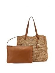 Guess Torebka Irene HWWG86 85240 Brązowy. Brązowe shopperki damskie Guess, z aplikacjami, z tworzywa sztucznego, bez dodatków. Za 579.99 zł.