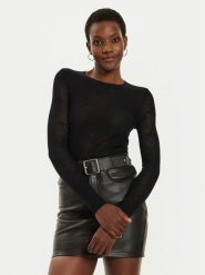 Pinko Sweter Turabottiglie 104006 A224 Czarny Regular Fit. Czarne swetry nierozpinane damskie Pinko, xl, bez wzorów, z wełny, bez kołnierzyka, bez ramiączek. W wyprzedaży za 579.99 zł.