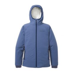 Kurtka hybrydowa damska Marmot Novus Lt Hybrid Hoody. Niebieskie kurtki sportowe damskie Marmot, xs, bez wzorów, bez ramiączek, bez kaptura, trekkingowe. Za 479.99 zł.