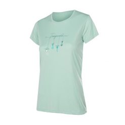 Koszulka Trangoworld Zalabi. Zielone bluzki damskie trangoworld, bez wzorów, sportowe, bez kołnierzyka, bez ramiączek. W wyprzedaży za 108.55 zł.