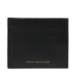 Portfel Tommy Hilfiger. Czarne portfele męskie Tommy Hilfiger, bez wzorów. Za 249.99 zł.