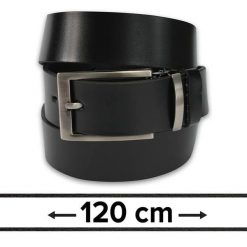 Pasek do Spodni, Czarny 120 cm, Skórzany, Elegancki, Męski, Możliwość Skrócenia -ZET. Czarne paski męskie Zet, ze skóry, eleganckie. Za 89.00 zł.