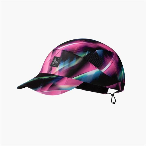 Czapka z daszkiem BUFF PACK SPEED CAP SINGY MULTI. Żółte czapki damskie Buff, na lato, bez wzorów, z elastanu, sportowe. Za 114.67 zł.