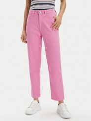 Lee Jeansy Carol 112349595 Różowy Straight Fit. Czerwone jeansy damskie Lee, bez wzorów, z bawełny. Za 249.99 zł.