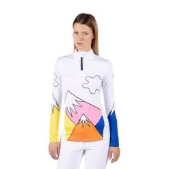 Bluza Rossignol JCC damska W Booster 1/2 zip top biała. Białe bluzy damskie Rossignol, s, bez wzorów, bez ramiączek, bez kaptura. W wyprzedaży za 709.00 zł.