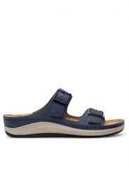 Inblu Klapki PF030100 Granatowy. Niebieskie klapki damskie Inblu, bez wzorów, z syntetyku, bez obcasa, bez zapięcia. Za 129.99 zł.