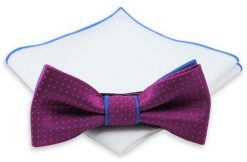 Stylowa mucha + poszetka - Chattier. Krawaty i muchy Chattier, bez wzorów, eleganckie. Za 59.00 zł.