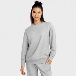 Bluza dresowa Lifestyle damska SIROKO Ash-W. Szare bluzy damskie SIROKO, xl, bez wzorów, z bawełny, eleganckie, bez ramiączek, bez kaptura. Za 190.00 zł.