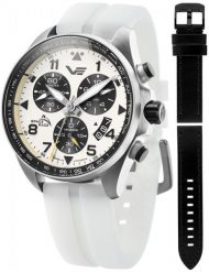 Zegarek męski Vostok Europe 6S30-325A743SW biały. Białe zegarki męskie Vostok Europe, bez wzorów. Za 2,995.54 zł.