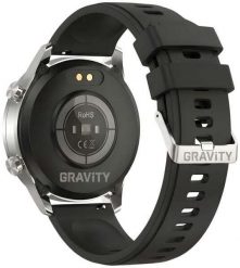 Smartwatch Gravity Srebrny 2 Paski GT10-8. Szare zegarki smartwatch Gravity, bez wzorów. Za 158.82 zł.