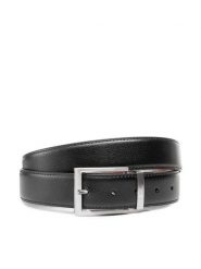 Semi Line Pasek Męski P8231-0 Czarny. Czarne paski męskie Semi-line, ze skóry. Za 49.99 zł.