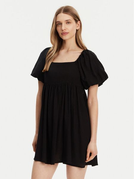 Noisy May Sukienka letnia Leilani 27033018 Czarny Regular Fit. Czarne sukienki damskie Noisy May, na lato, xl, bez wzorów, z wiskozy, bez kołnierzyka, bez ramiączek. Za 149.99 zł.
