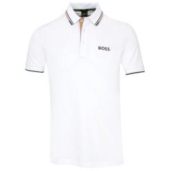 Polo BOSS Paddy Pro Natural (50469102-103). Brązowe koszulki sportowe męskie Boss, m, bez wzorów, bez ramiączek. Za 339.00 zł.
