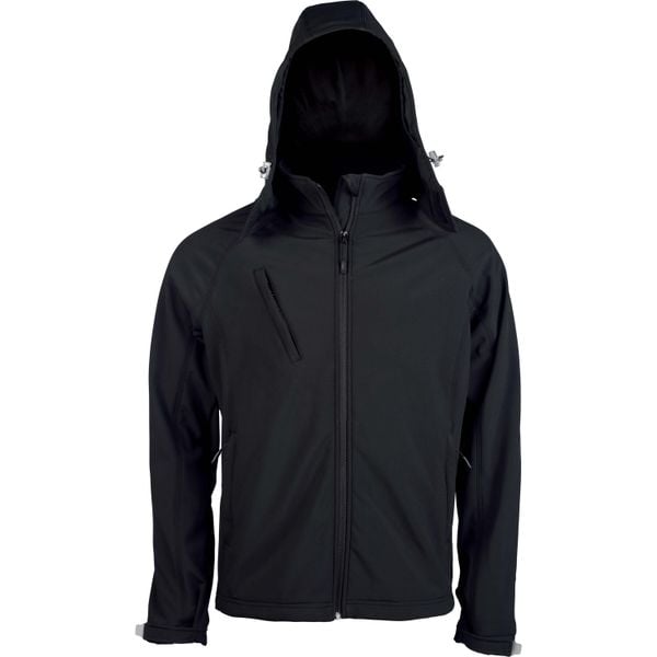 Kurtka Kariban Softshell À Capuche Amovible. Niebieskie kurtki męskie KARIBAN, m, bez wzorów, z elastanu, bez kaptura. Za 245.50 zł.
