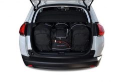 Torby Do Bagażnika Peugeot 2008 2013-2019 4Szt Kjust. Czarne torby podróżne damskie KJUST, bez wzorów, z kauczuku. Za 1,203.00 zł.