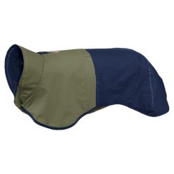 Płaszcz przeciwdeszczowy dla psa Ruffwear Sun Shower Jacket. Niebieskie płaszcze damskie RUFFWEAR, xl, bez wzorów, bez kołnierzyka, bez kaptura. Za 287.99 zł.