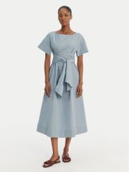 Weekend Max Mara Sukienka codzienna Pioppo 2615221152 Błękitny Regular Fit. Niebieskie sukienki damskie Weekend Max Mara, na co dzień, bez wzorów, z syntetyku, bez kołnierzyka, bez ramiączek, proste. Za 1,519.00 zł.