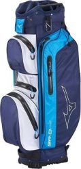 Mizuno BR DRI Wodoodporna torba golfowa Torba stojąca Niebieska. Niebieskie torby na ramię męskie Mizuno, z materiału, na ramię. Za 1,235.63 zł.