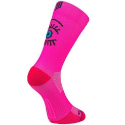 EYE PINK - SKARPETKI DO BIEGANIA. Czerwone skarpetki damskie SPORCKS, bez wzorów, ze skóry. Za 156.00 zł.