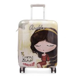 Walizka damska Anekke, wykonana z wytrzymałego tworzywa sztucznego z dekoracyjnym nadrukiem i teleskopową rączką, kolorowa, 42574-002. Walizki damskie Anekke, bez wzorów, z tworzywa sztucznego. Za 659.00 zł.