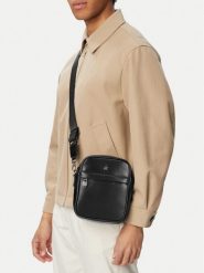 Beverly Hills Polo Club Saszetka CWBEO-BHPC-L-018-07. Czarny. Czarne saszetki i nerki męskie Beverly Hills Polo Club, bez wzorów, ze skóry. Za 149.99 zł.