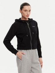 DKNY Sport Bluza DP5J9588 Czarny Regular Fit. Czarne bluzy damskie DKNY Sport, xs, bez wzorów, z bawełny, sportowe, bez ramiączek, bez kaptura. Za 169.99 zł.