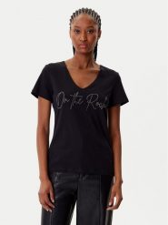 Morgan T-Shirt 242-DLUCAS Czarny Regular Fit. Czarne t-shirty damskie Morgan, xs, bez wzorów, z bawełny, bez kołnierzyka, bez ramiączek. Za 109.99 zł.