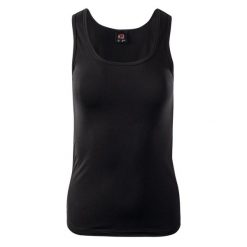 Damski tank top IQ Cross The Line Mily. Czarne topy damskie IQ, bez wzorów, sportowe, bez kołnierzyka, bez ramiączek. Za 57.47 zł.