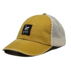 Czapka Trucker - Siatka z płótna - Bawełna / Jeden rozmiar (Musztardowy). Żółte czapki damskie SURF MONKEY, bez wzorów, z bawełny, sportowe. Za 159.95 zł.