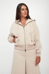 Bluza damska rozpinana z kapturem PESERICO. Bluzy damskie Peserico, bez wzorów, bez ramiączek, z kapturem. W wyprzedaży za 2,293.85 zł.