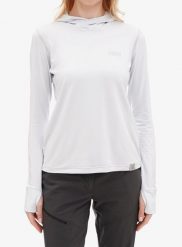 Bluza termoaktywna damska Turbat Hike Lite LS Hood Thermo T-Shirt. Białe bluzy damskie TURBAT, l, bez wzorów, z elastanu, bez ramiączek, bez kaptura. Za 164.99 zł.